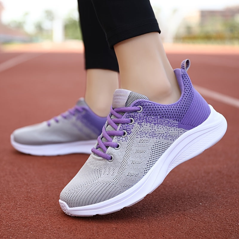 Women's Breathable Ombre Running Shoes Non Slip Sneakers