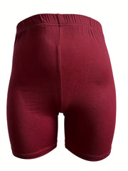 High Rise Stretchy Skinny Biker Shorts