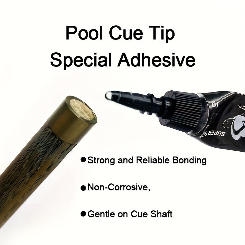3pcs Pool Cue Tip Glue Billiard Supplies