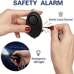 9pcs Women's Safety Keychain Set with Personal Alarm