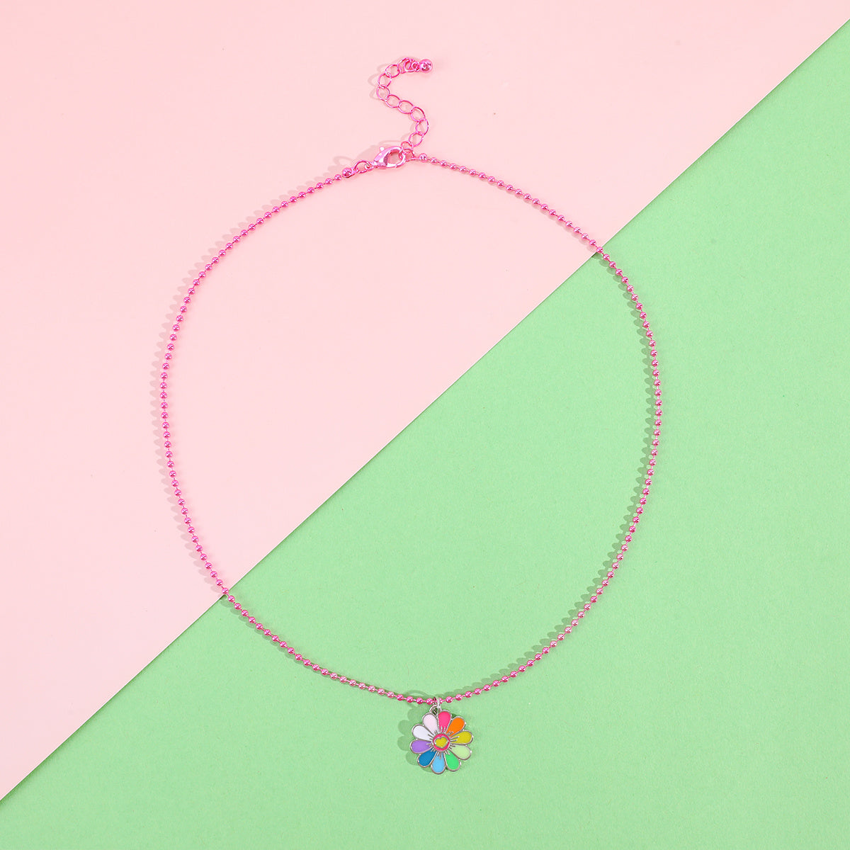 Children's Frog Ladybug Daisy Necklace Chain Jewelry