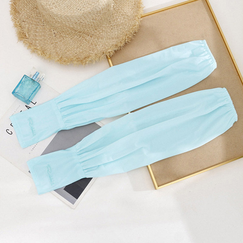 Ice Silky Sleeves Sunscreen Anti UV Breathable Arm Sleeves