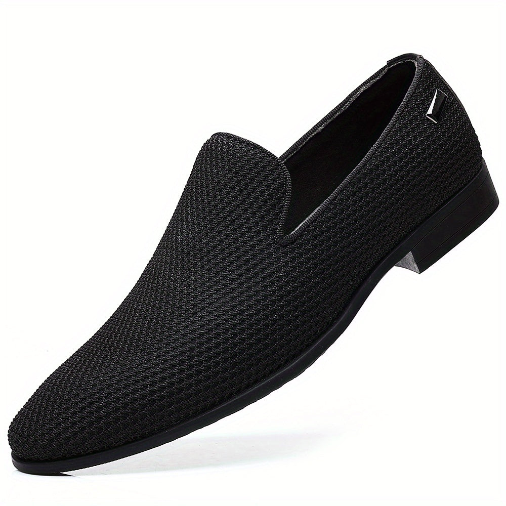 Men's Slip-On Dress Shoes Solid Fiber Formal Shoes Office