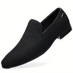 Men's Slip-On Dress Shoes Solid Fiber Formal Shoes Office