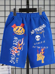 Boys Comfortable Drawstring Shorts for Summer Outdoor