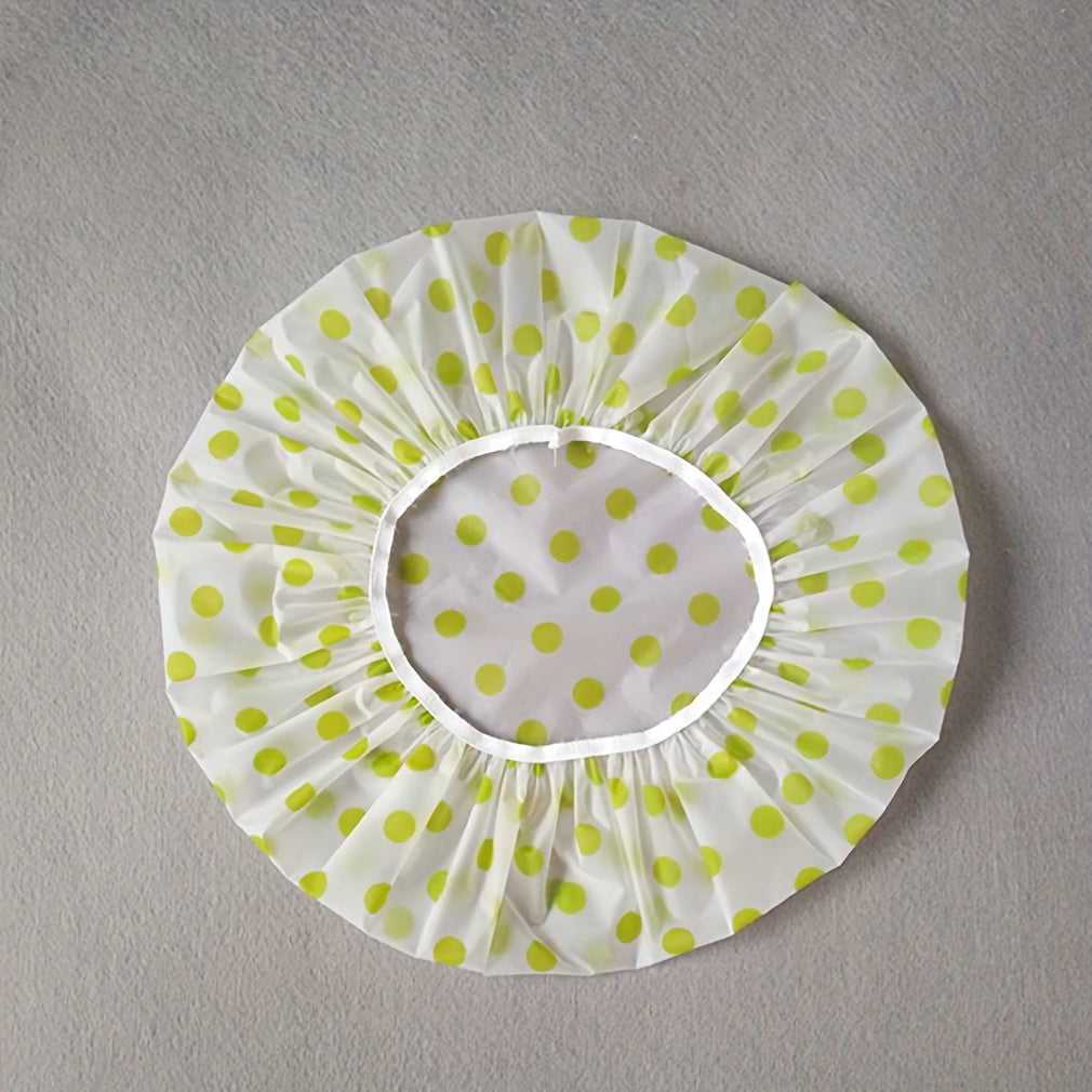 3pcs Colorful Disposable Waterproof Shower Caps