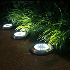 8 Pack Solar LED Ground Spot Lights Waterproof Outdoor Landscape