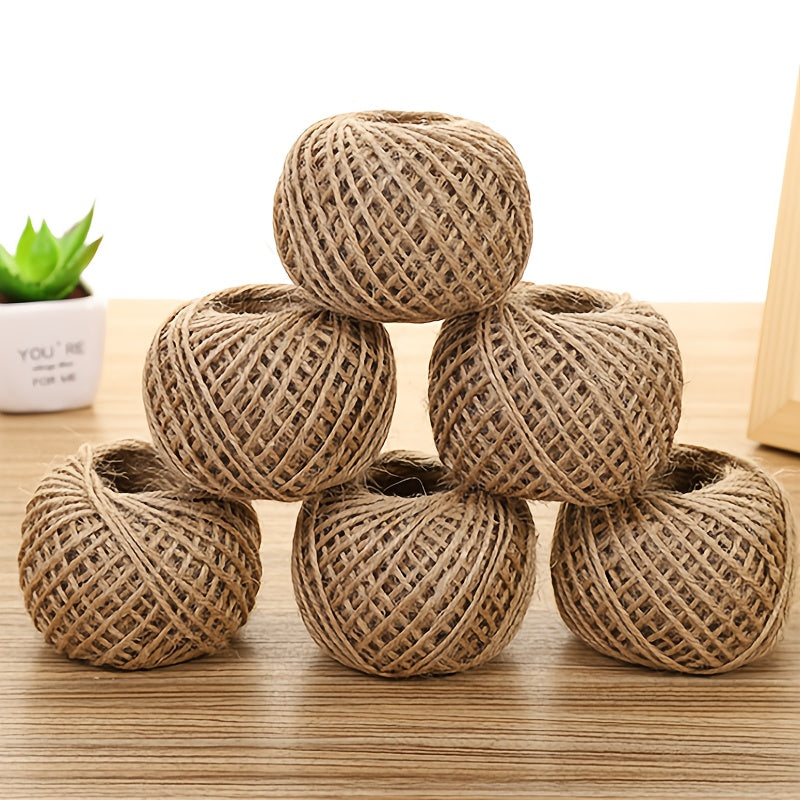 30m 2mm Vintage Jute Rope Photo Wall Christmas DIY Clothes Accessories Flower