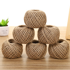 30m 2mm Vintage Jute Rope Photo Wall Christmas DIY Clothes Accessories Flower