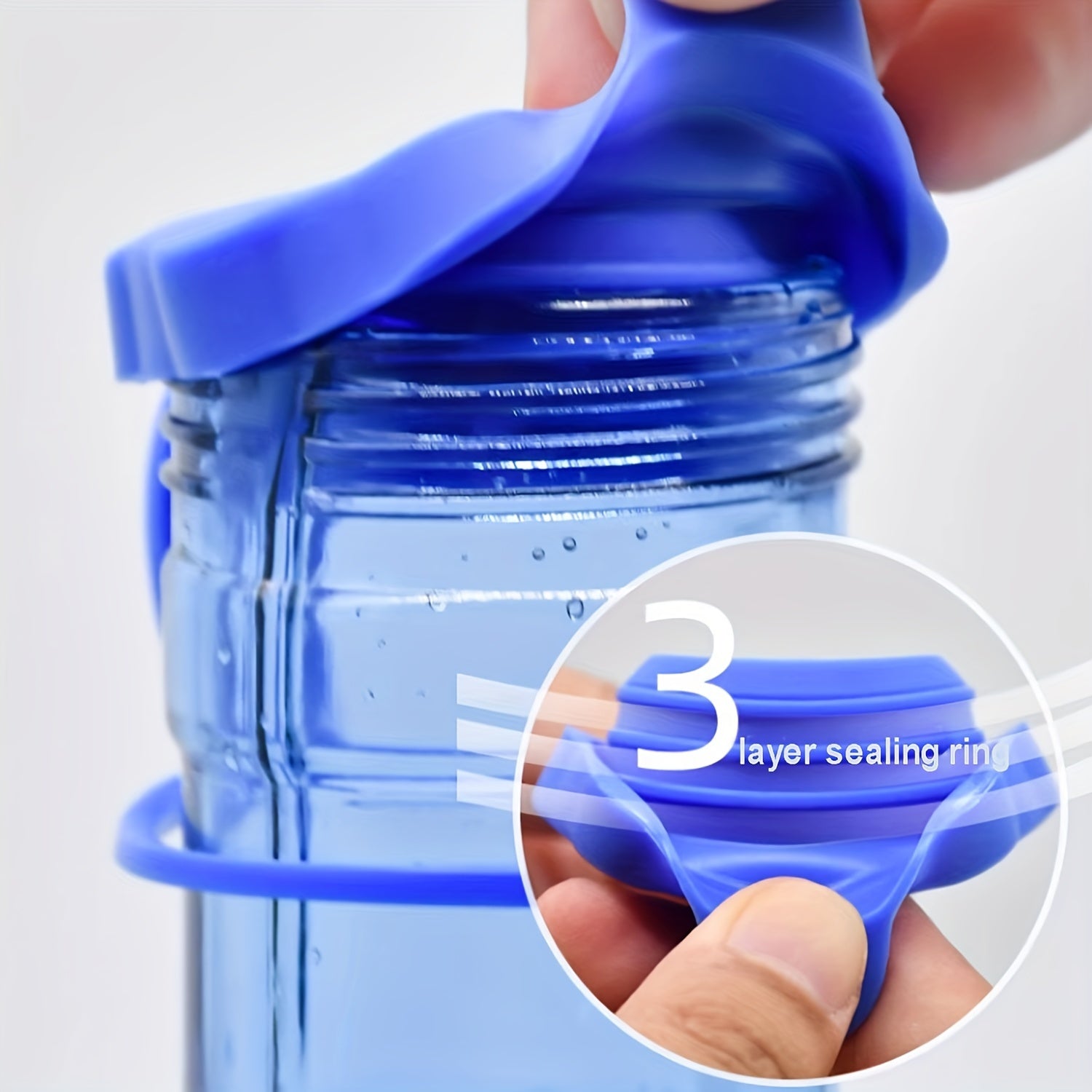 Water Jug Cap Silicone Replacement Lid Cover Dustproof Soft Rubber Cover