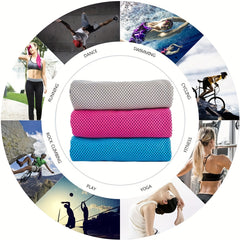 Stay Cool Ice Silk Towel in Silicone Case for Summer Fitness