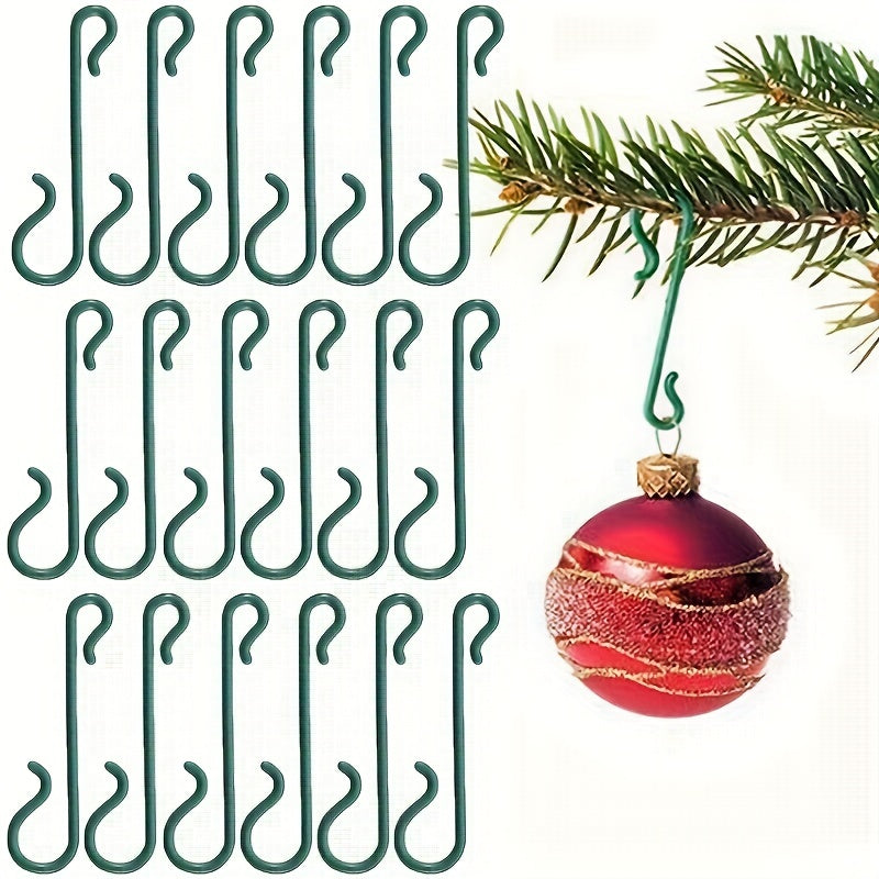 Mini Plastic S Hook Christmas Decoration Christmas Ball Hanging Ornament S Shape
