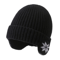 Winter Warm Knitted Beanie Hat Male Outdoor Cycling Coldproof Pullover Hat