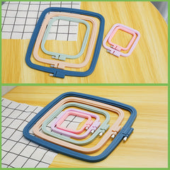 5pcs Square Embroidery Hoops Plastic Reusable Sewing Tool