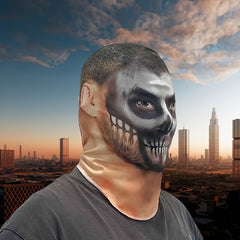 Halloween Party Prank Gag Mask Full Head Skull Costume Accessory Yellow