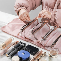 Detachable 4 In 1 Travel Cosmetic Bag Folding Portable Storage Bag