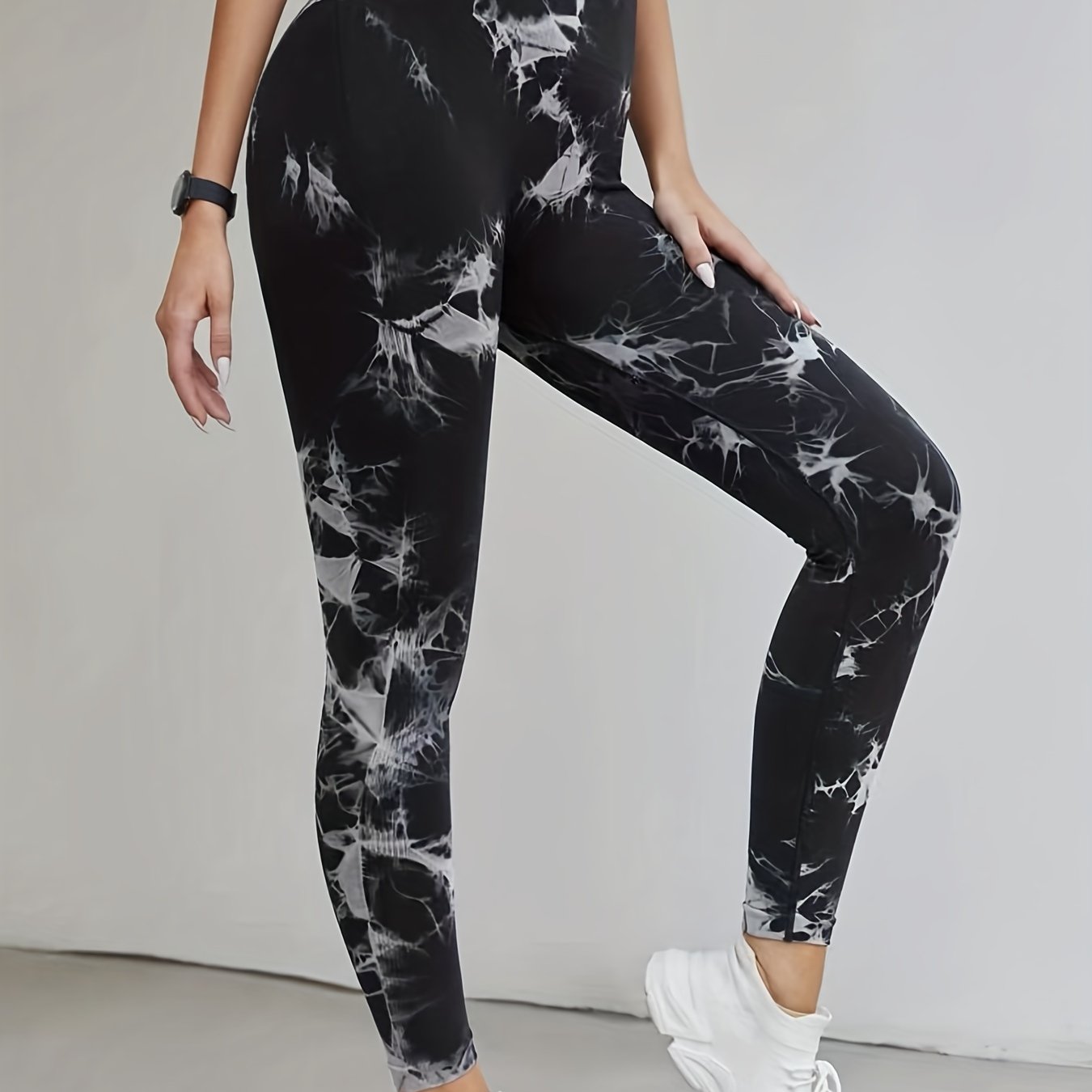 Tie Dye Sports Leggings Hip Lifting Yoga Fitness Tights Women's Activewear