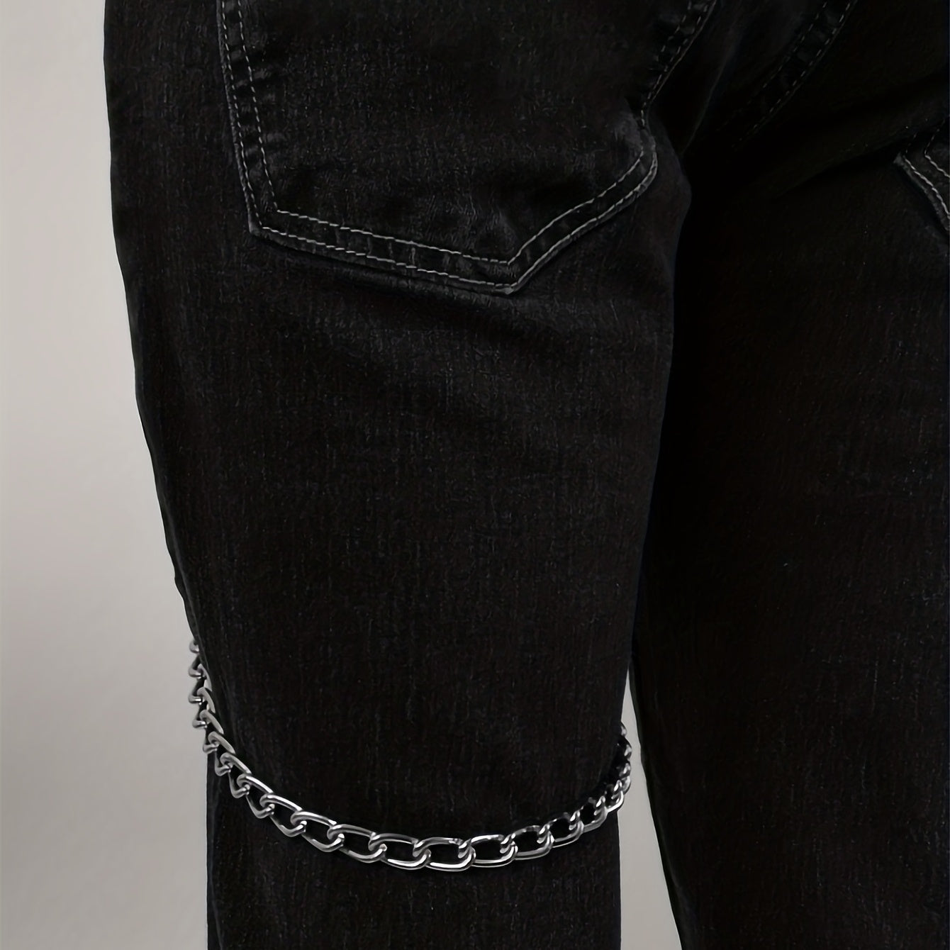 Metal Punk Pentagram Spike Pants Chain Rock Hip hop Accessories