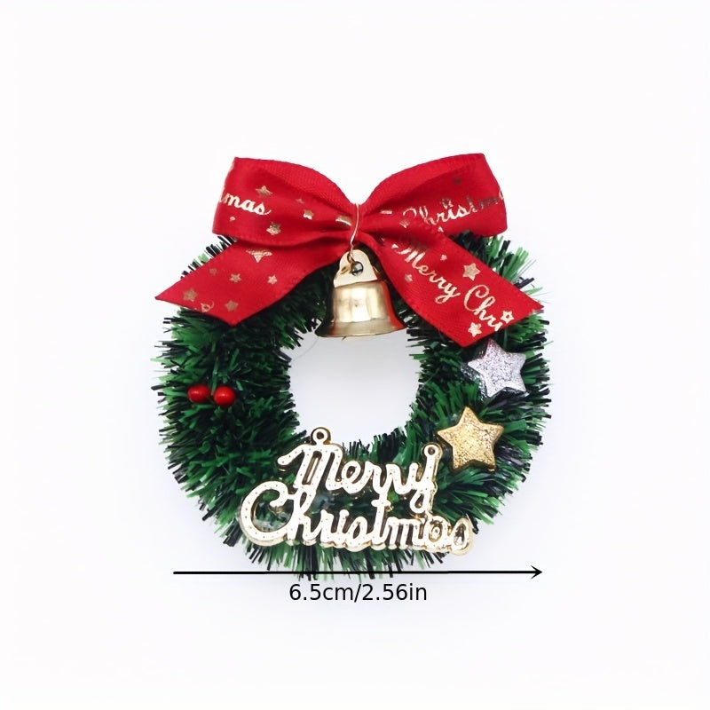 Dollhouse Christmas Decorations Toy House Scene Model Christmas Wreath