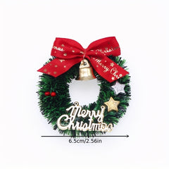 Dollhouse Christmas Decorations Toy House Scene Model Christmas Wreath
