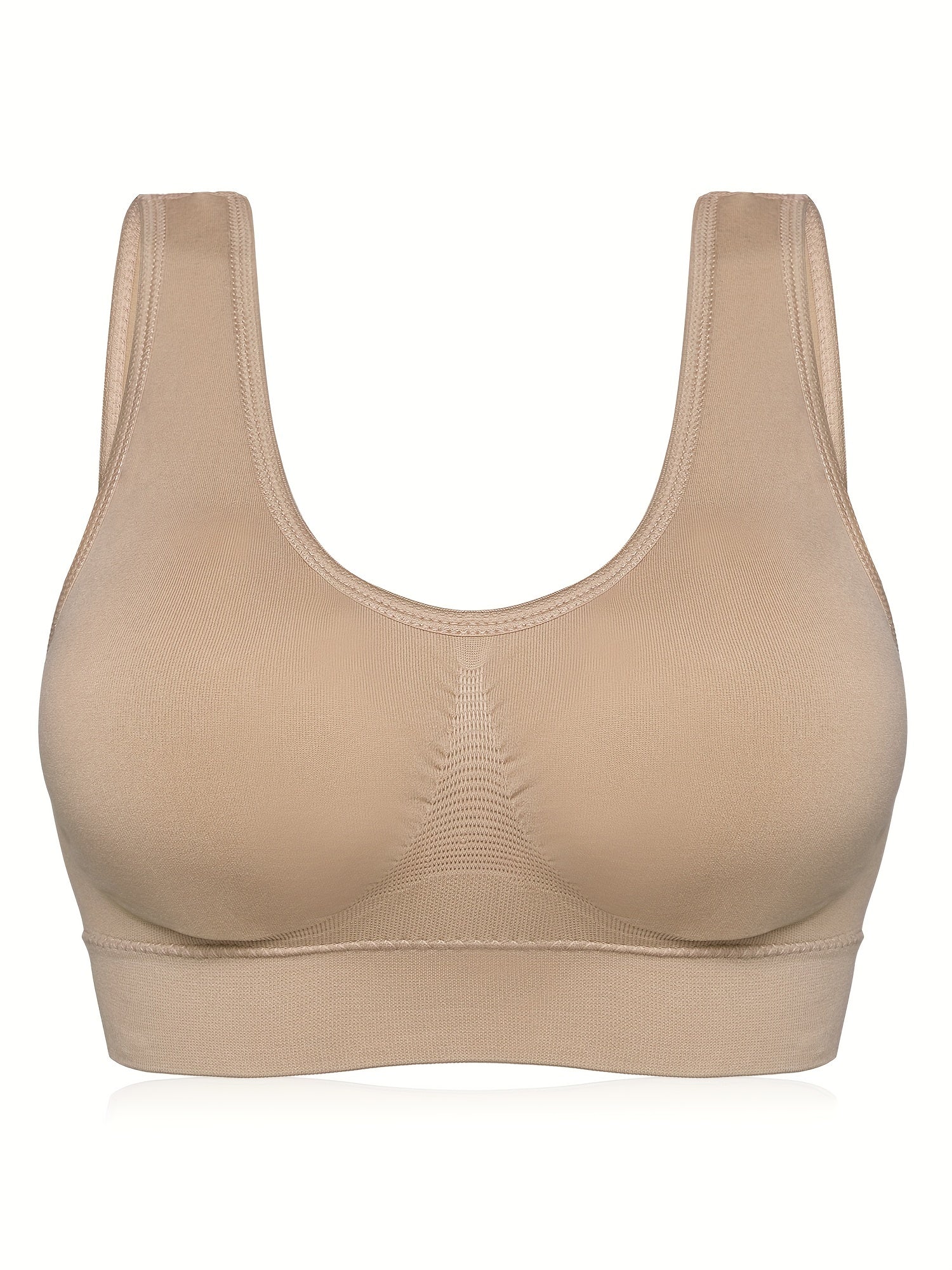 3pcs Seamless Wirelss Sports Bras Comfy & Breathable