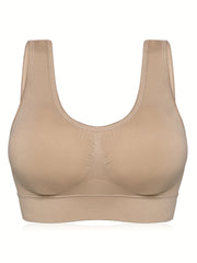 3pcs Seamless Wirelss Sports Bras Comfy & Breathable