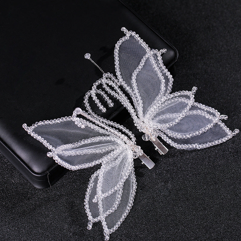 Butterfly Hair Clips Non-Slip Duck Billed Clip Wedding Headwear