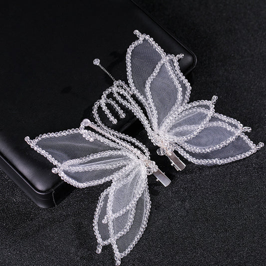 Butterfly Hair Clips Non-Slip Duck Billed Clip Wedding Headwear