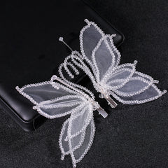 Butterfly Hair Clips Non-Slip Duck Billed Clip Wedding Headwear