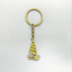 Sailing Boat Keychain Retro Key Ring Purse Bag Backpack Car Ornament Accessory