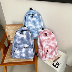 Tie Dye Backpack Large Capacity Casual Backpack for Men and Women
