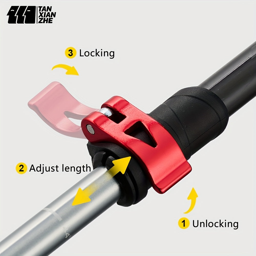 TANXIANZHE Trekking Pole Ultra light Retractable Cane for Outdoor Hiking