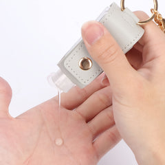 Mini Hand Sanitizer Holder Keychain Tassel Decor