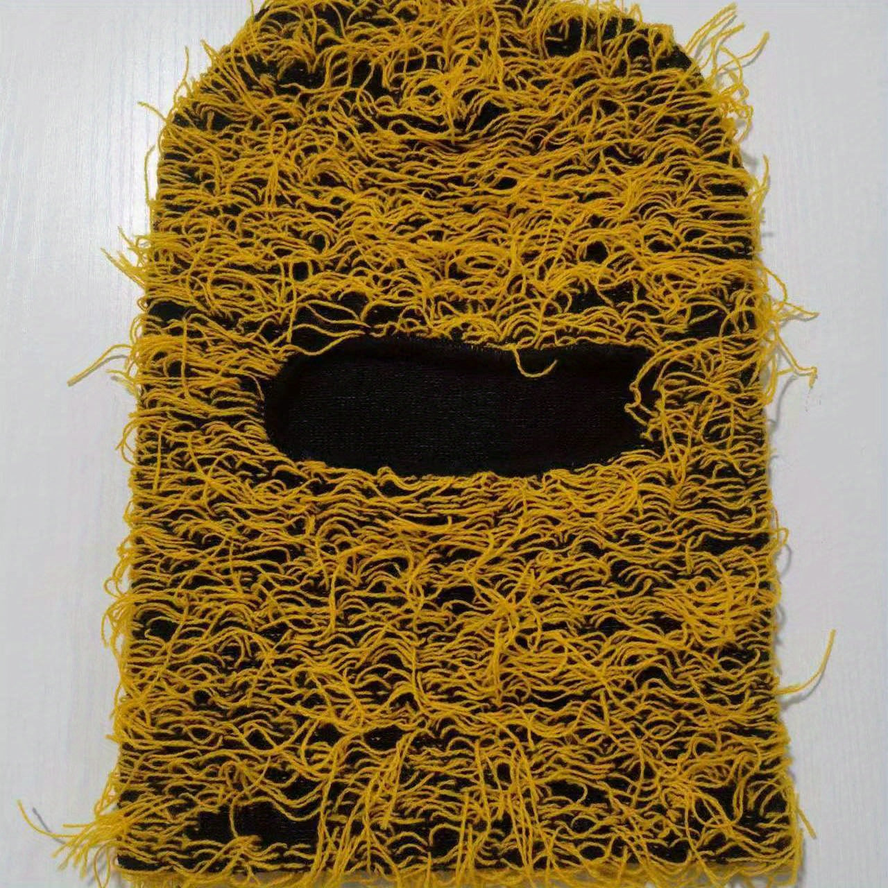 Y2K Tassel Balaclava Solid Hip Hop Ski Mask Warm Knit Hat Unisex Beanie