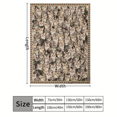 Soft Lightweight Kitten Blanket for Camping or Travel