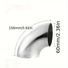 Stainless Steel Armrest Guard Rail Turning Head Thickened Rail Curved Pipe Head
