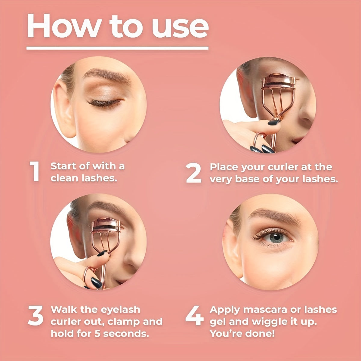 Eyelash Curler Kit Metal Lash Curlers Eyelash Applicator Guard Tool