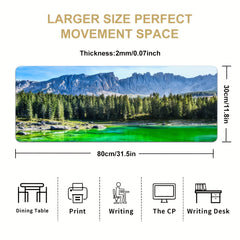 Large Nature Landscape Mouse Pad Non-slip Office Desk Pad