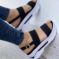 Women's Platform Wedge Sandals Ankle Strap Summer Shoes