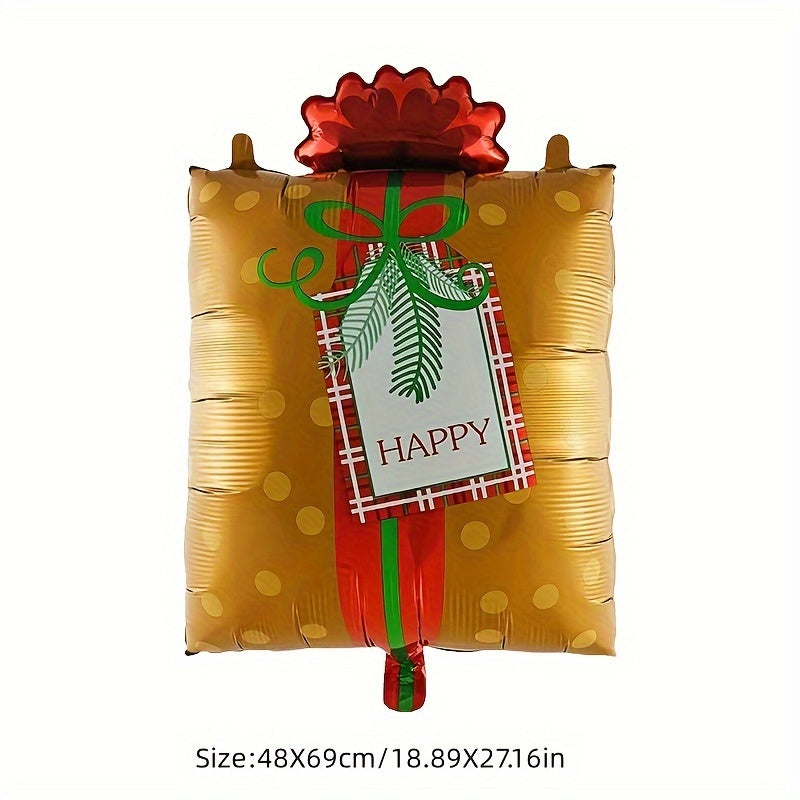 Large Christmas Party Balloons Holiday Decoration Aluminum Film Balloon