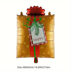 Large Christmas Party Balloons Holiday Decoration Aluminum Film Balloon