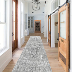 Soft Persian Runner Rug Vintage Shaggy Non Slip Entryway Mat Washable