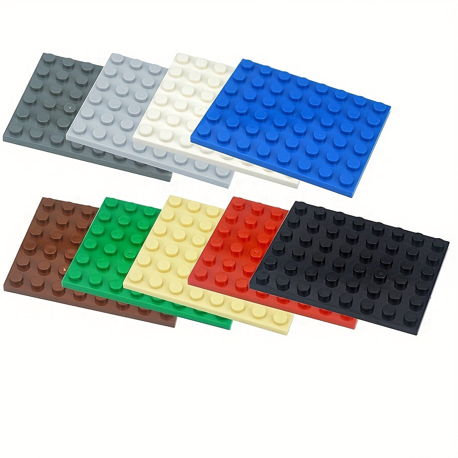 8pcs Building Blocks Thin Figures Bricks 6x8 Dots Educational