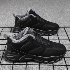 Men's Fleece Walking Shoes, Warm & Non-Slip