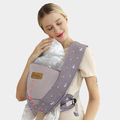 Baby 100 Cotton Ring Sling Carrier Moon Star Pattern Infant 3-36 Months
