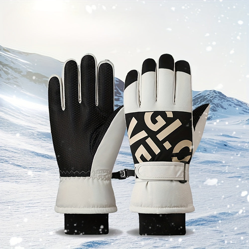 Unisex Skiing Gloves Keep Warm Winter Autumn Outdoor Cycling Waterproof