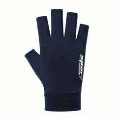 Summer Half Finger Ice Silk Cycling Gloves UV Resistant