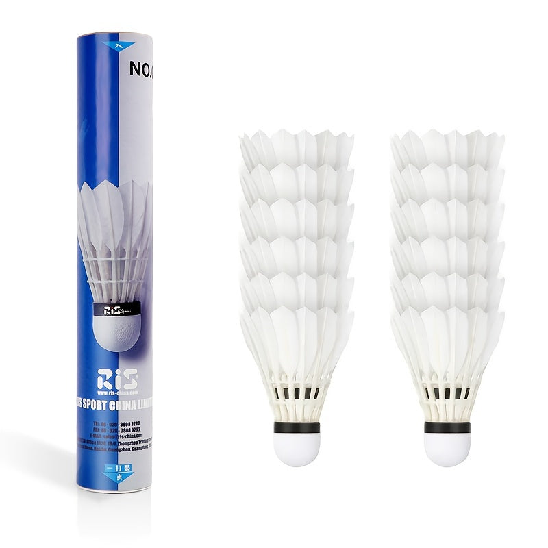 12pcs Durable Badminton Shuttlecocks for Family Training and Entertainment
