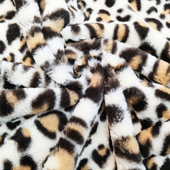 Little Rabbit Hair Printed Fabric Rabbit Plush Large Leopard Costume Toy Flannel