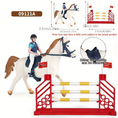 Equestrian Horse Hurdle Set Tabletop Toy Children Halloween Christmas Gift